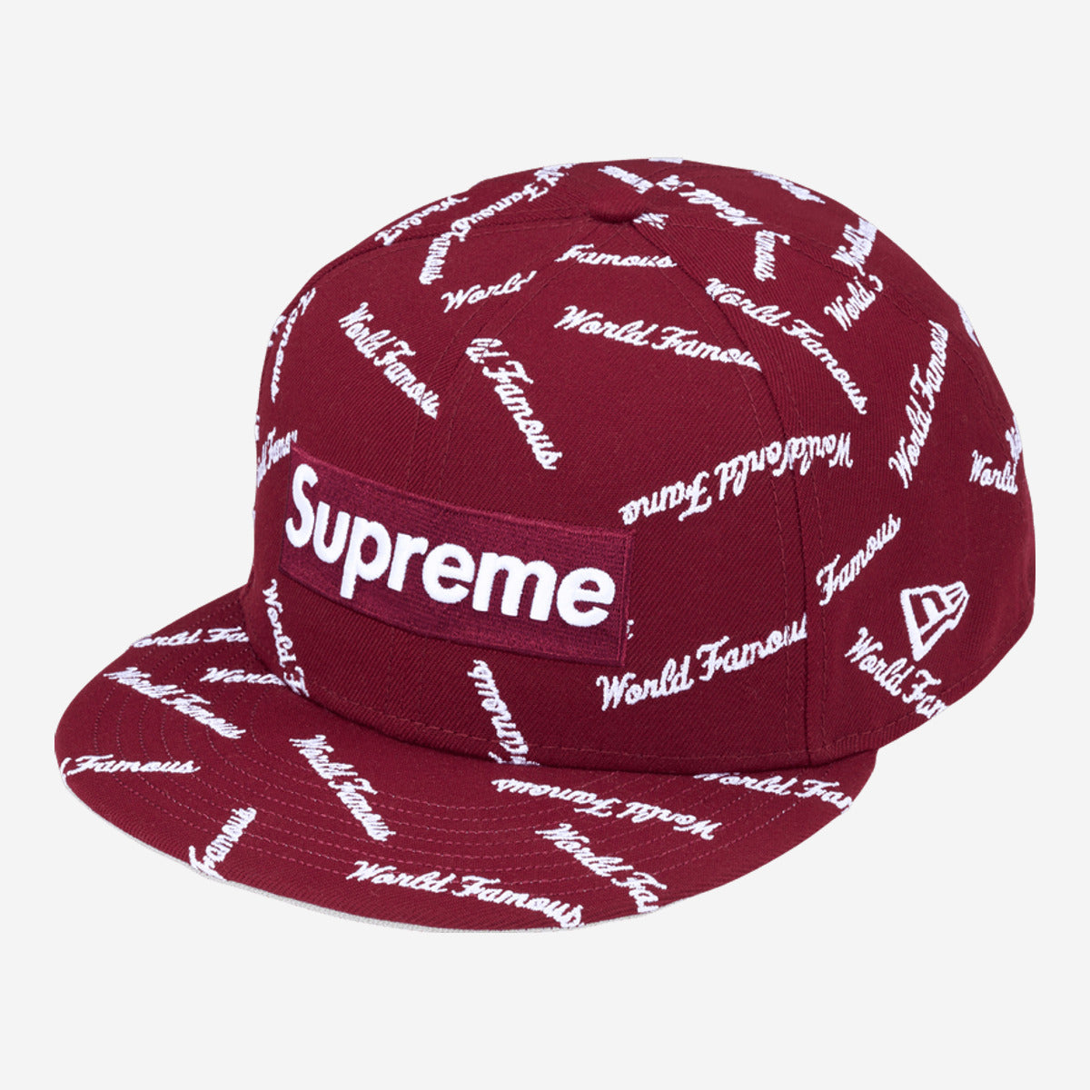 Unknown Supreme World Famous Box Logo New Era Cardinal FW26H18-CARDINAL — Abbigliamento Unknown su LAB19