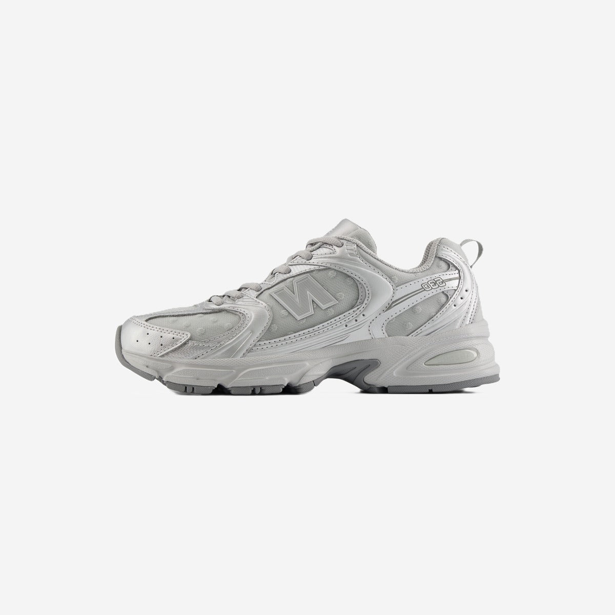 New Balance 530 Silver Metallic Raincloud Polka Dots